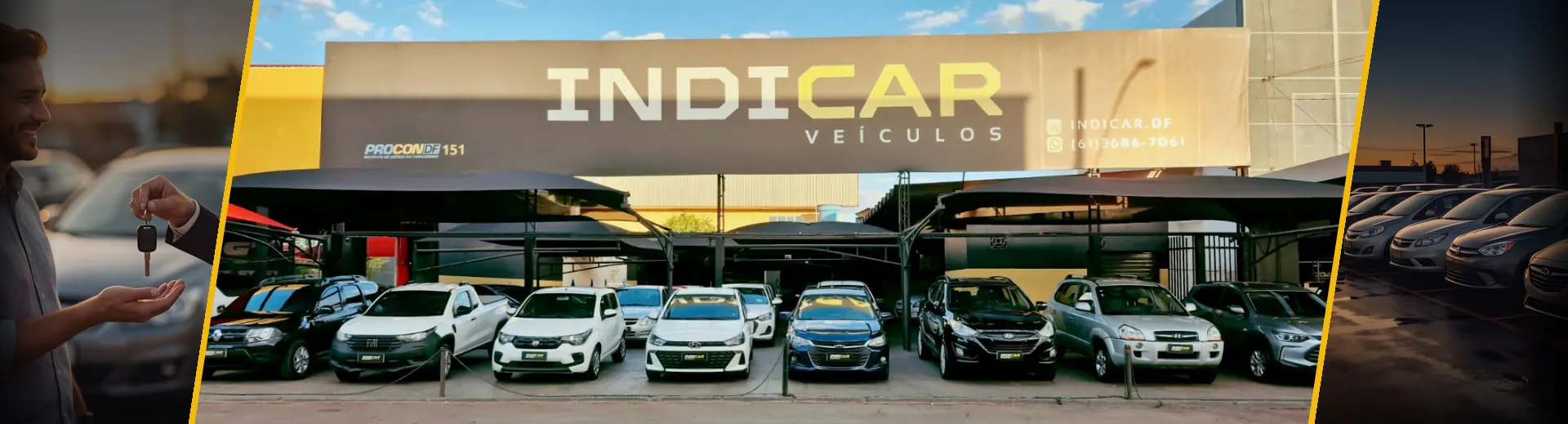Fachada da loja INDI CAR VEÍCULOS BRASÍLIA/DF